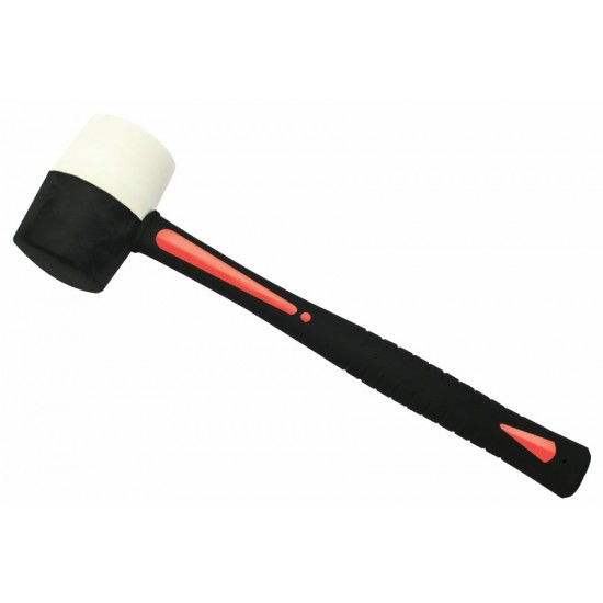 16oz Black & White Rubber Mallet