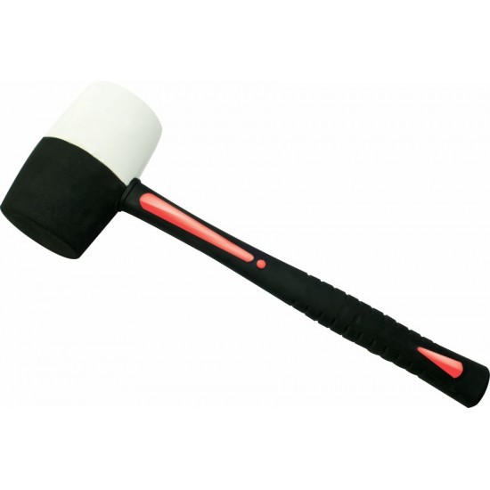 32oz Black & White Rubber Mallet