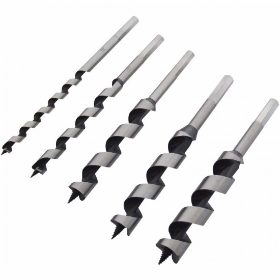 5 piece large Auger bit set