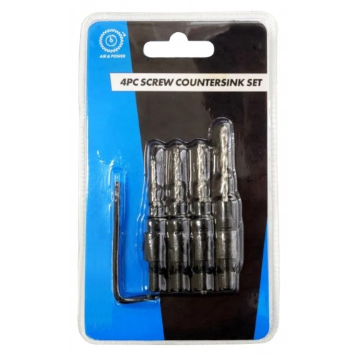 4pc Screw Countersink Set