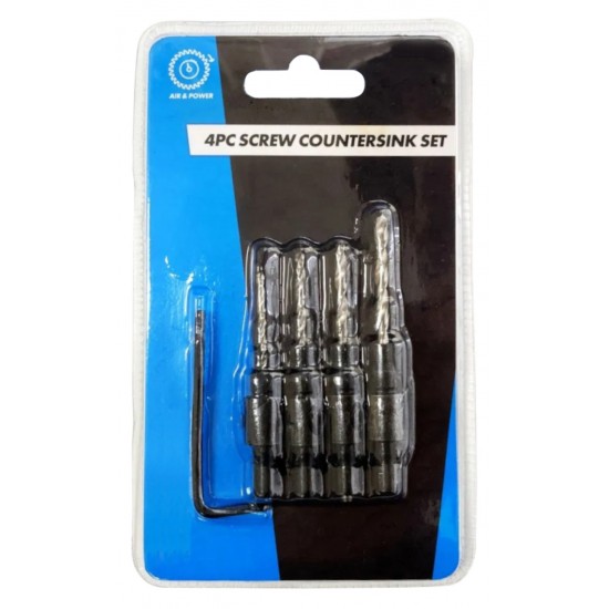 4pc Screw Countersink Set