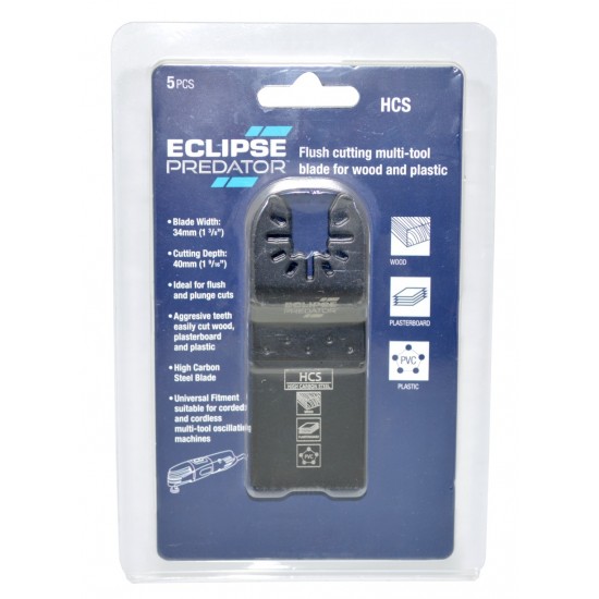 Multi Tool Blade Set - 5pk - 34mm - Wood Cut