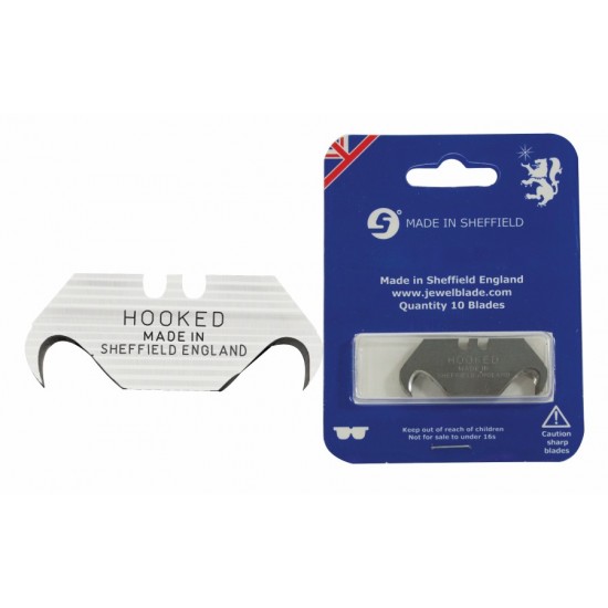 Hooked utility blades - blister pack of 10