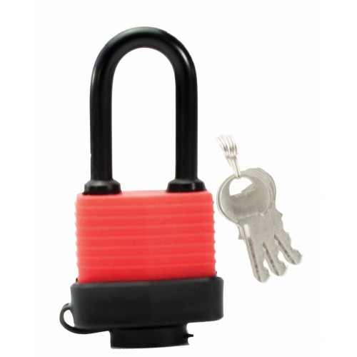 Long shackle weatherproof padlock 40mm