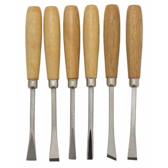 6 piece Economy wood carving chisel set