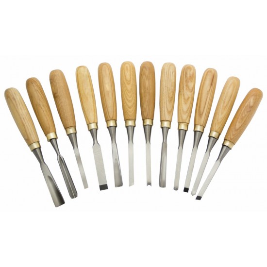 12 piece Premium quality wood carving chisel set