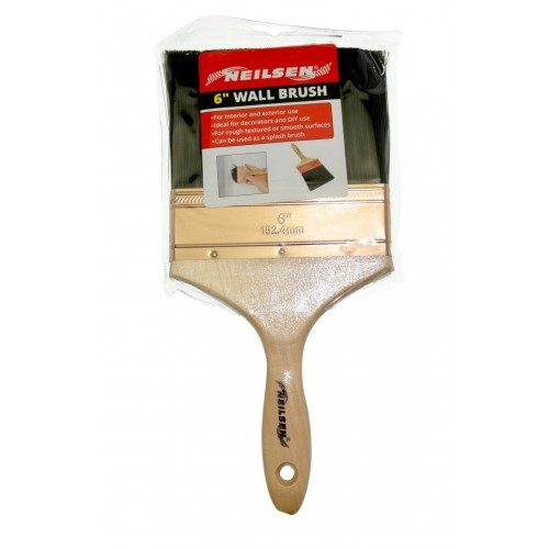 Wall Paint Brush - 6in/150mm - Deluxe - Wood Handle