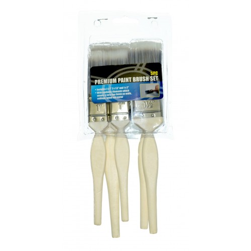 Paint Brush Set - 5pc - Synthetic - Premium - Pro User