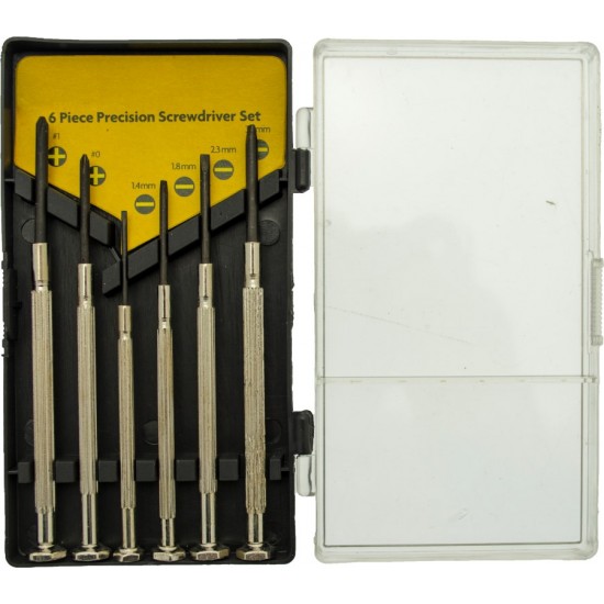 6pc Precision screwdriver set with tweezers