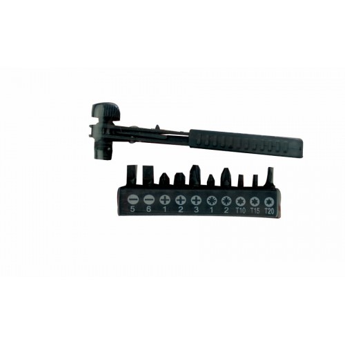 11pc Offset reversible ratchet screwdriver