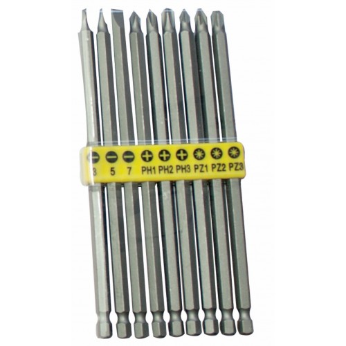 9pc 150mm Power bit set