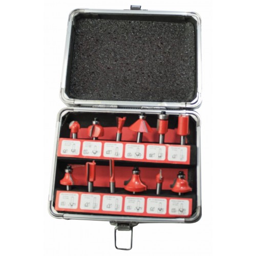 12 piece ¼" Router bit set