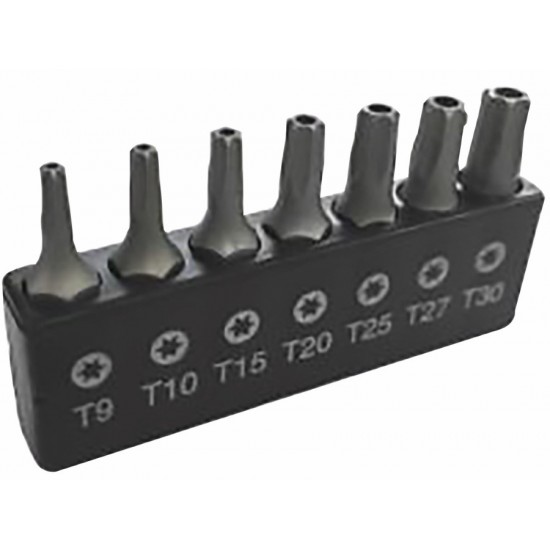 7pc Security torx bit set