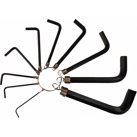 10pc Imperial hexagon key set