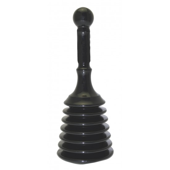 Sink Plunger - 125mm x 330mm - Black - Midi