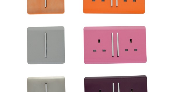 Screwless Decorative Coloured Sockets & Switches - Copper, Orange ...